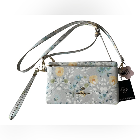 Nanette Lepore Handbags - Nanette Lepore Floral Crossbody Bag - White and Yellow